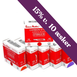 Swann Morton, Sterile Skalpelblade - Vælg variant - 15% rabat ved 10 æsker